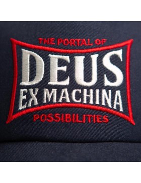 DEUS Twinbox Trucker cap - Petrol Blue