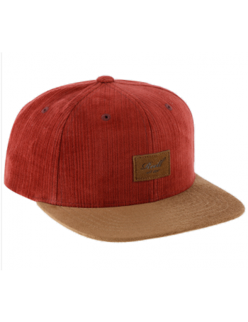 Reell 6 panel Suede cap snapback Irregular Red